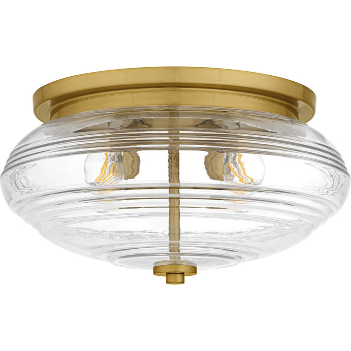 Quoizel QFL6773BRG Four Light Flush Mount, Brushed Gold