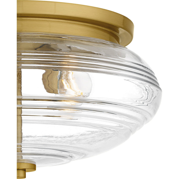 Quoizel QFL6773BRG Four Light Flush Mount, Brushed Gold