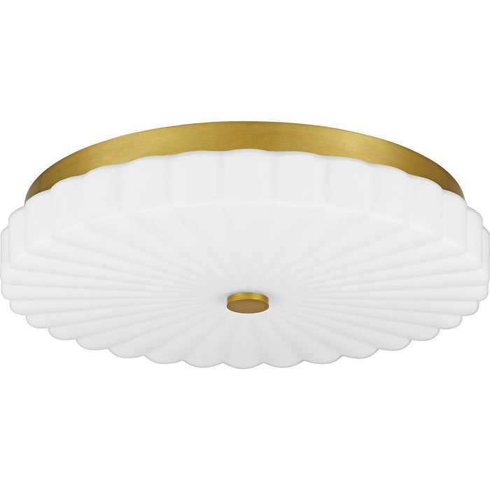 Quoizel QFL6787BRG LED Flush Mount, Brushed Gold