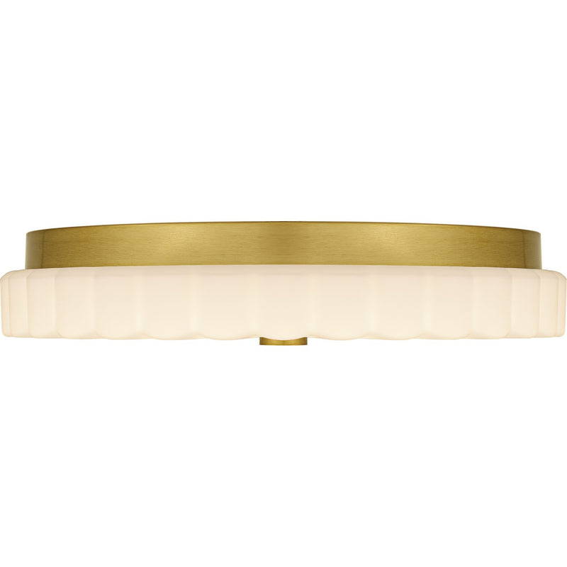 Quoizel QFL6787BRG LED Flush Mount, Brushed Gold