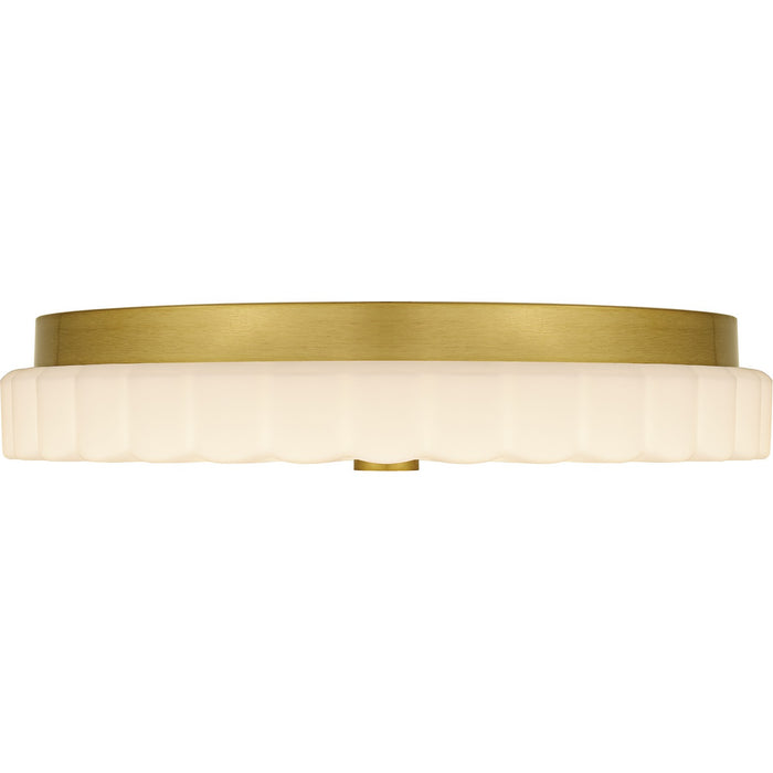 Quoizel QFL6787BRG LED Flush Mount, Brushed Gold