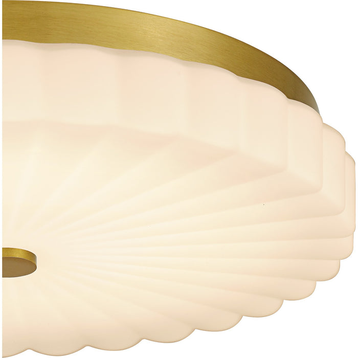 Quoizel QFL6787BRG LED Flush Mount, Brushed Gold