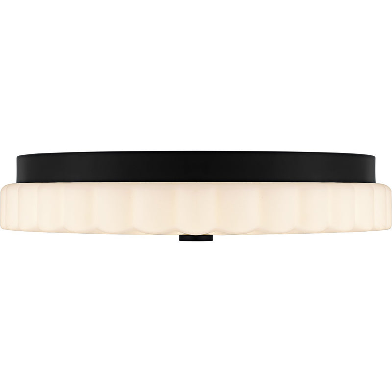 Quoizel QFL6787MBK LED Flush Mount, Matte Black
