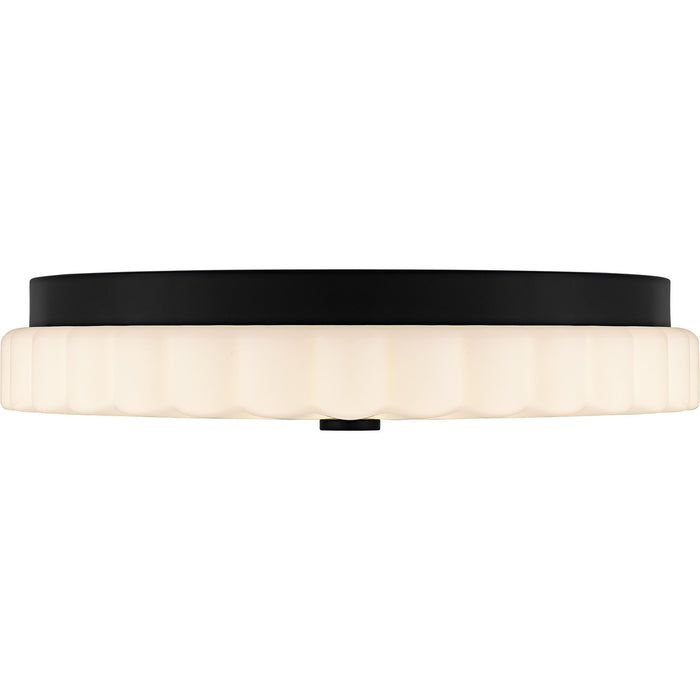 Quoizel QFL6787MBK LED Flush Mount, Matte Black