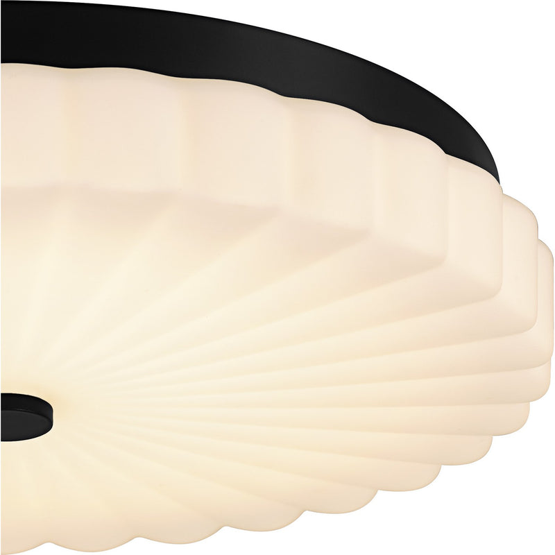 Quoizel QFL6787MBK LED Flush Mount, Matte Black