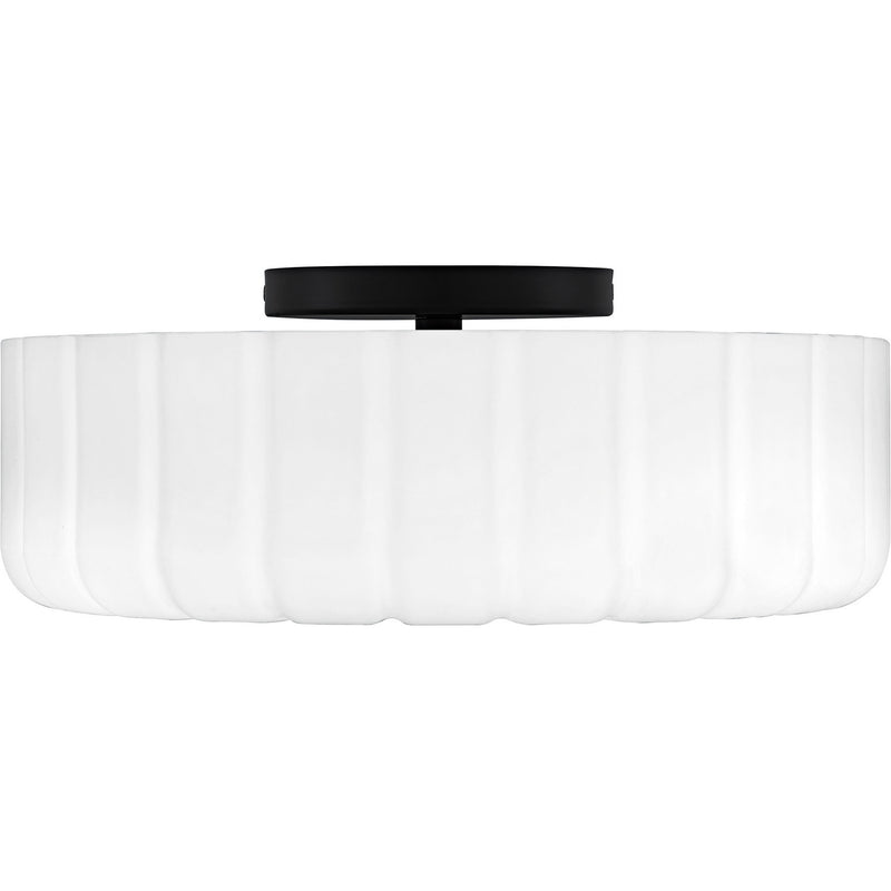Quoizel QFL6809MBK LED Flush Mount, Matte Black