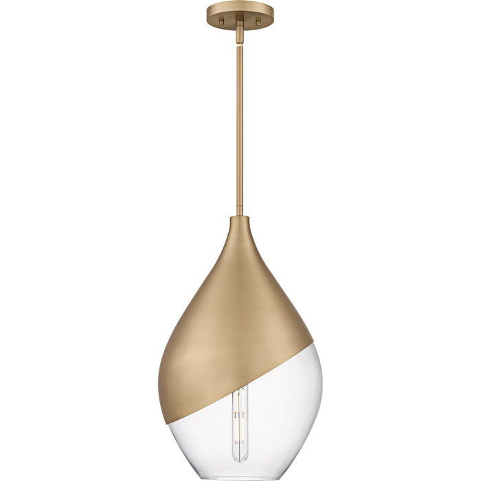 Quoizel QMP6797BGD One Light Pendant, Bronze Gold