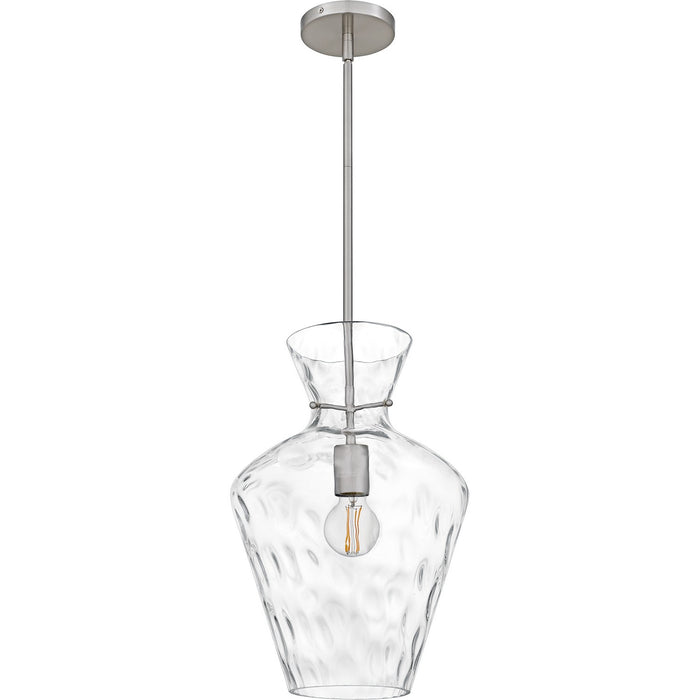 Quoizel QMP6806BN One Light Pendant, Brushed Nickel