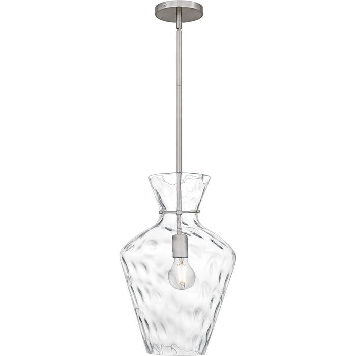 Quoizel QMP6806BN One Light Pendant, Brushed Nickel