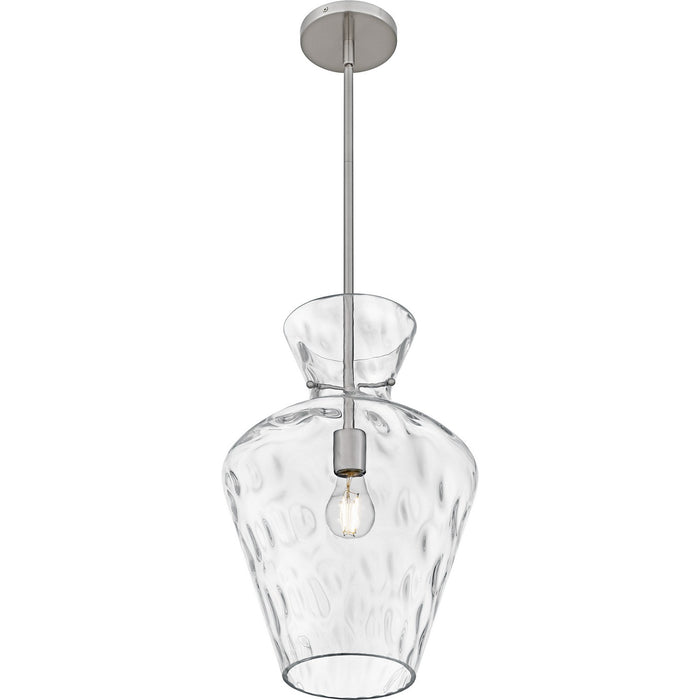 Quoizel QMP6806BN One Light Pendant, Brushed Nickel