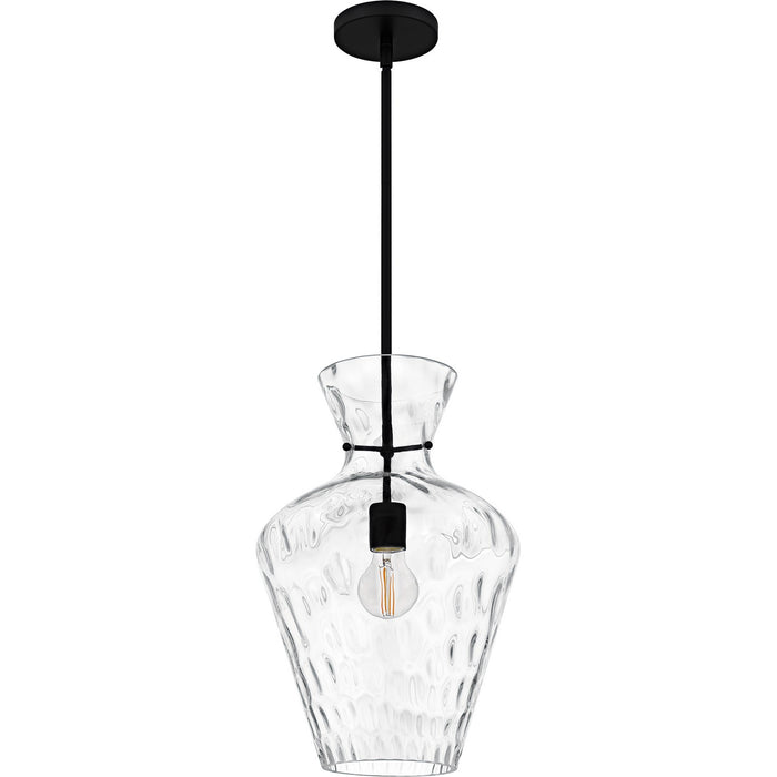 Quoizel QMP6806MBK One Light Pendant, Matte Black