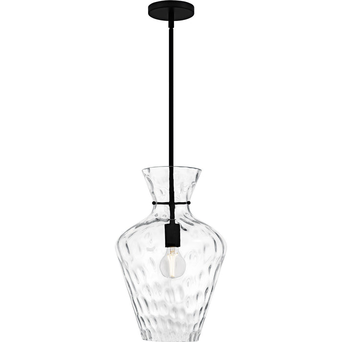Quoizel QMP6806MBK One Light Pendant, Matte Black