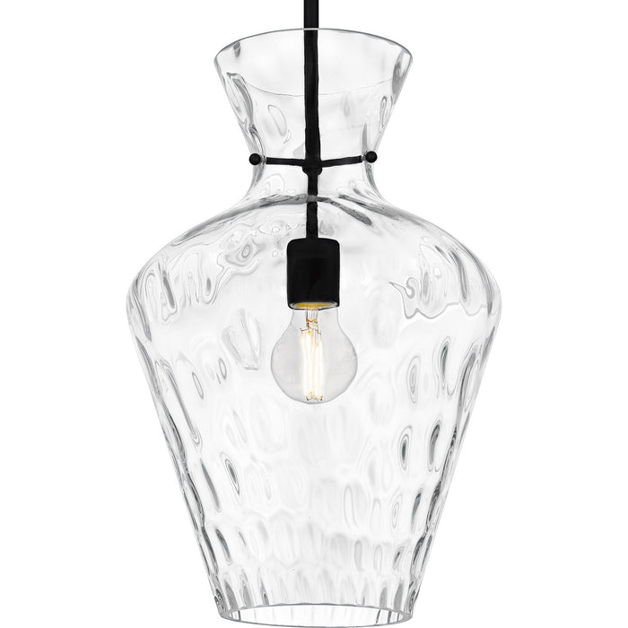 Quoizel QMP6806MBK One Light Pendant, Matte Black