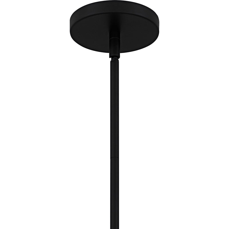 Quoizel QMP6806MBK One Light Pendant, Matte Black