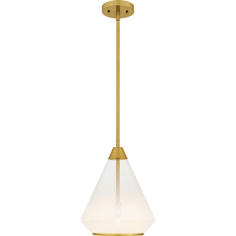 Quoizel QP6750BRG One Light Mini Pendant, Brushed Gold