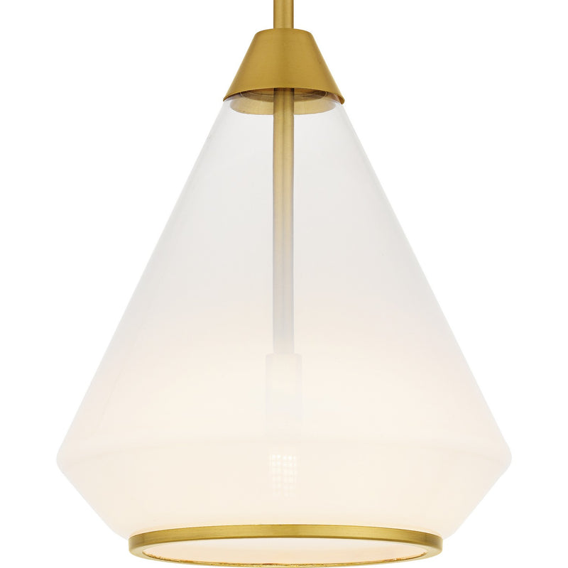 Quoizel QP6750BRG One Light Mini Pendant, Brushed Gold