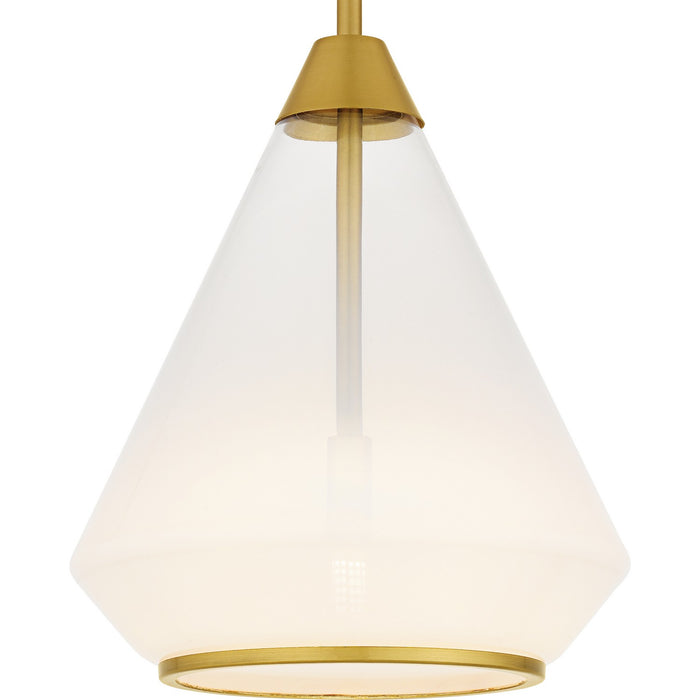 Quoizel QP6750BRG One Light Mini Pendant, Brushed Gold