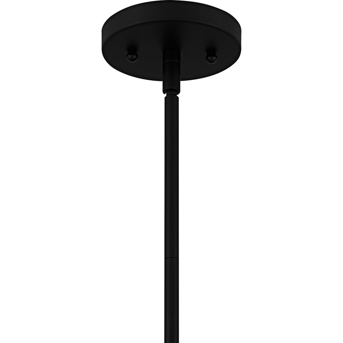 Quoizel QP6750MBK One Light Mini Pendant, Matte Black