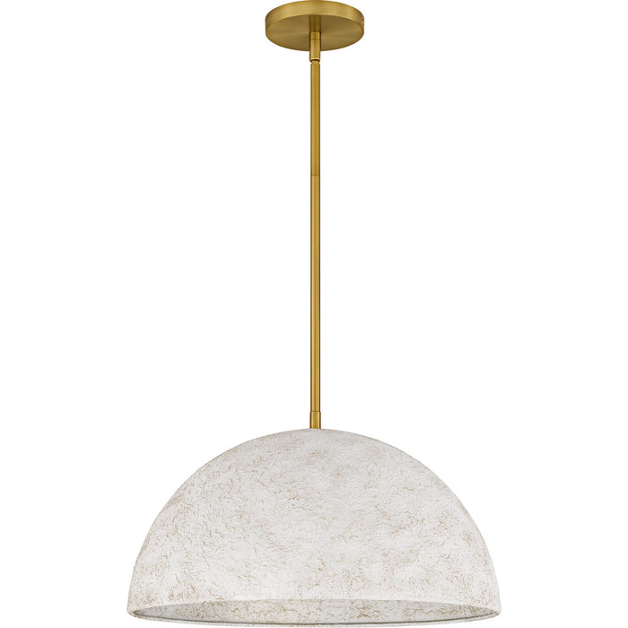 Quoizel QP6768BRG Three Light Pendant, Brushed Gold