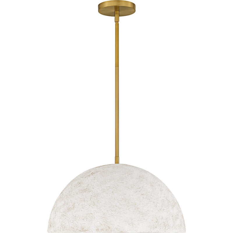 Quoizel QP6768BRG Three Light Pendant, Brushed Gold