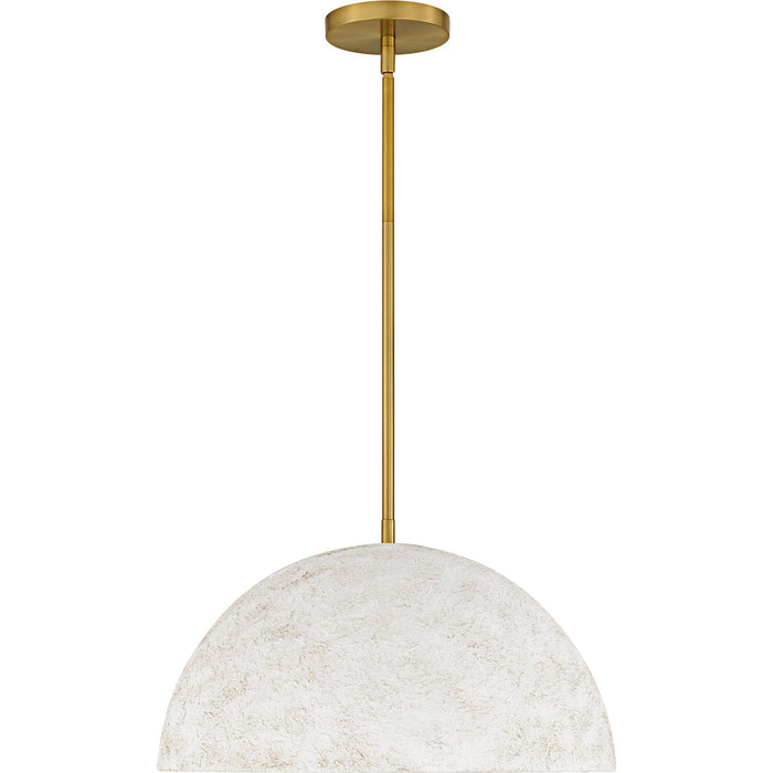 Quoizel QP6768BRG Three Light Pendant, Brushed Gold