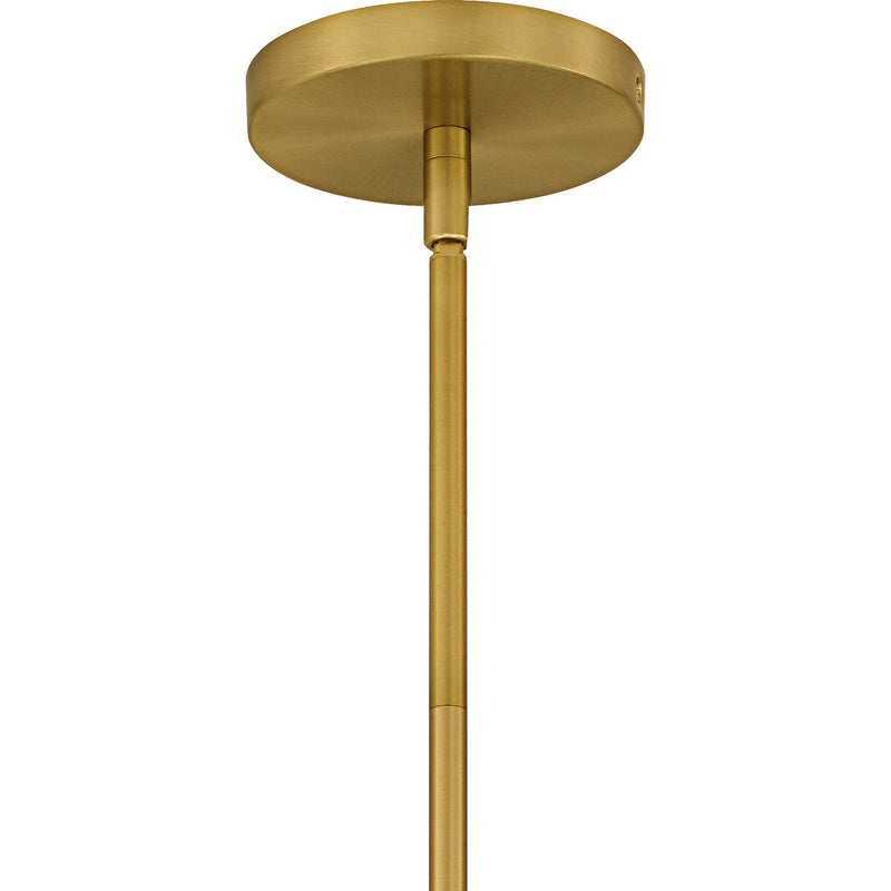 Quoizel QP6768BRG Three Light Pendant, Brushed Gold