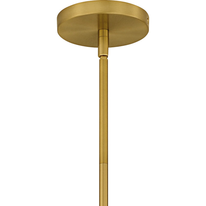 Quoizel QP6768BRG Three Light Pendant, Brushed Gold