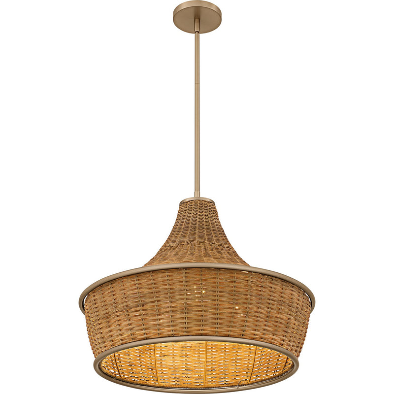 Quoizel QP6770BGD Three Light Pendant, Bronze Gold