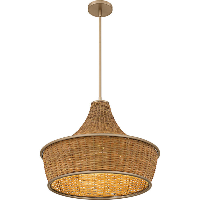 Quoizel QP6770BGD Three Light Pendant, Bronze Gold