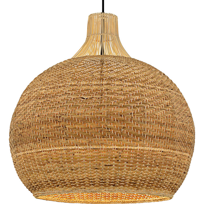 Quoizel QP6796MBK Four Light Pendant, Matte Black