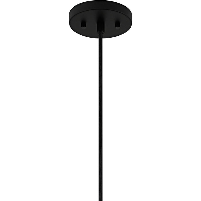 Quoizel QP6796MBK Four Light Pendant, Matte Black