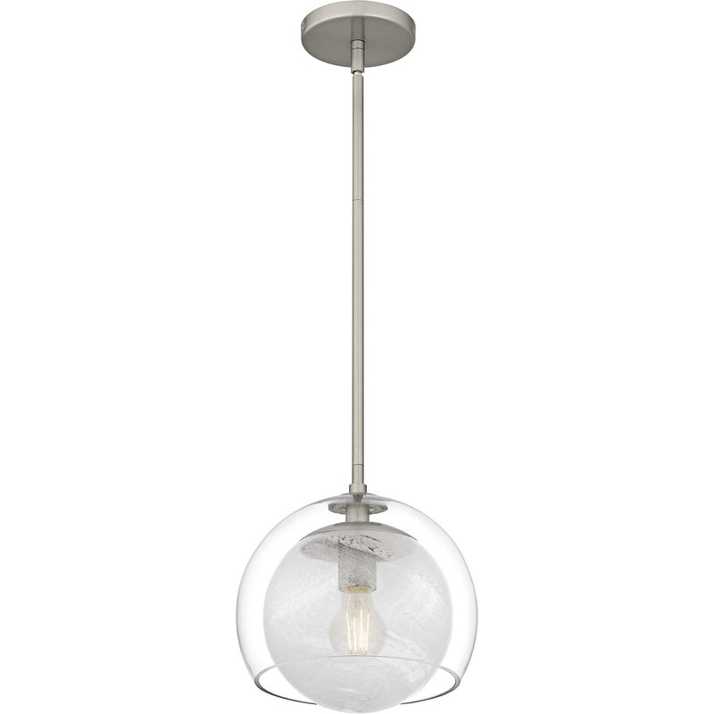 Quoizel QPP6774BN One Light Mini Pendant, Brushed Nickel