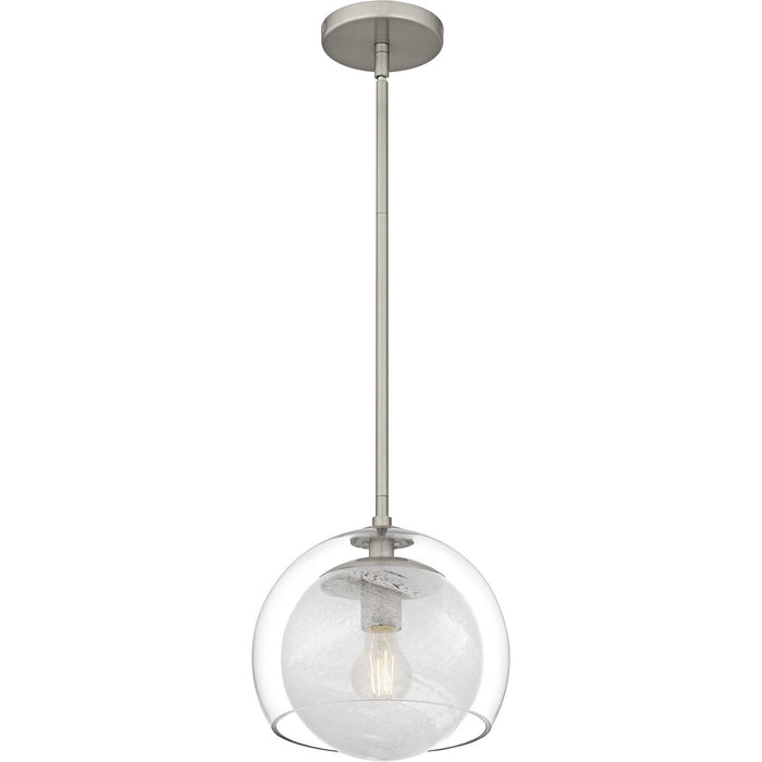 Quoizel QPP6774BN One Light Mini Pendant, Brushed Nickel
