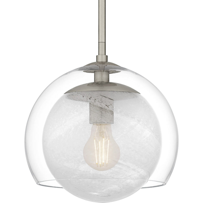 Quoizel QPP6774BN One Light Mini Pendant, Brushed Nickel