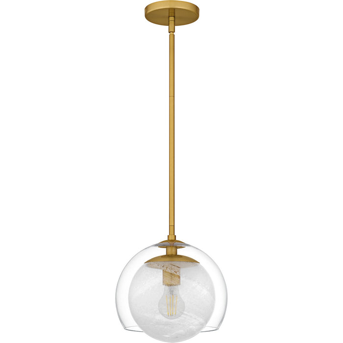 Quoizel QPP6774BRG One Light Mini Pendant, Brushed Gold