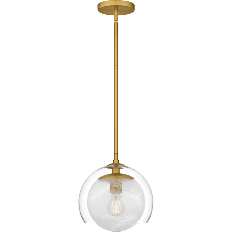 Quoizel QPP6774BRG One Light Mini Pendant, Brushed Gold