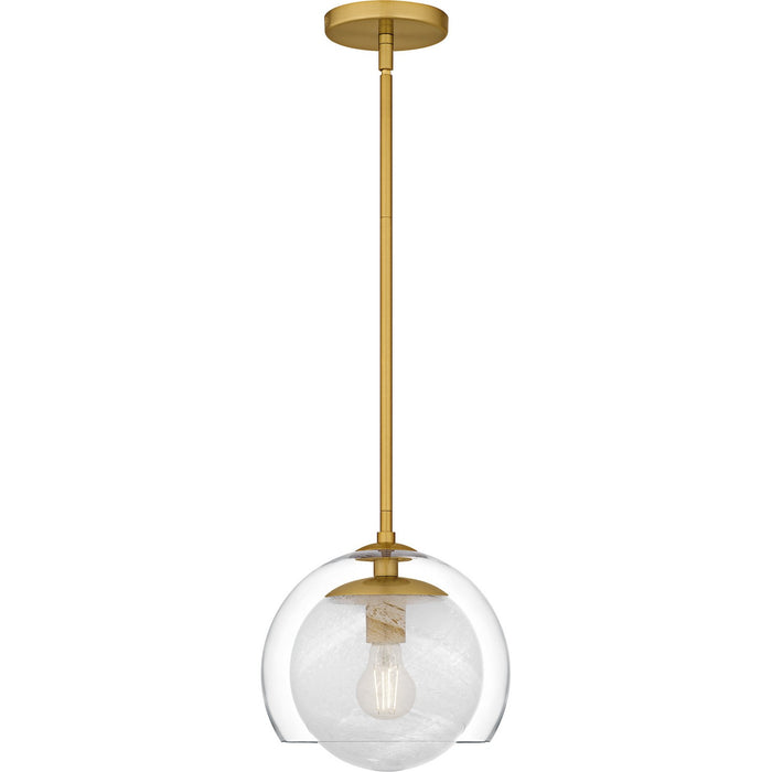 Quoizel QPP6774BRG One Light Mini Pendant, Brushed Gold