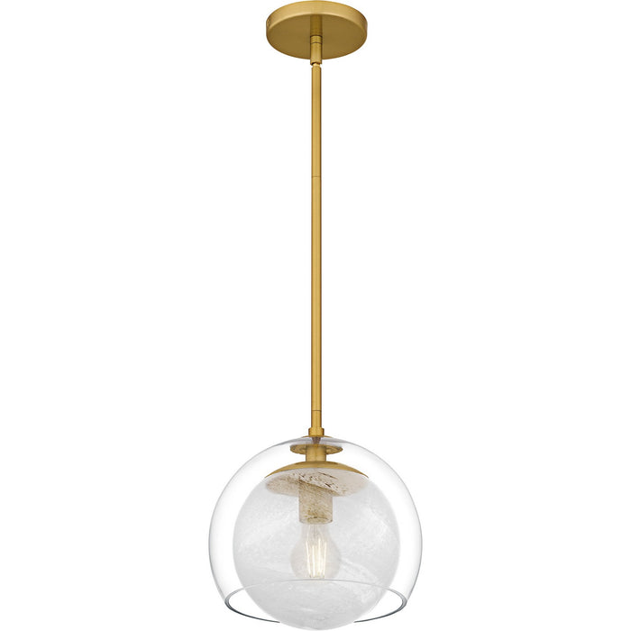 Quoizel QPP6774BRG One Light Mini Pendant, Brushed Gold