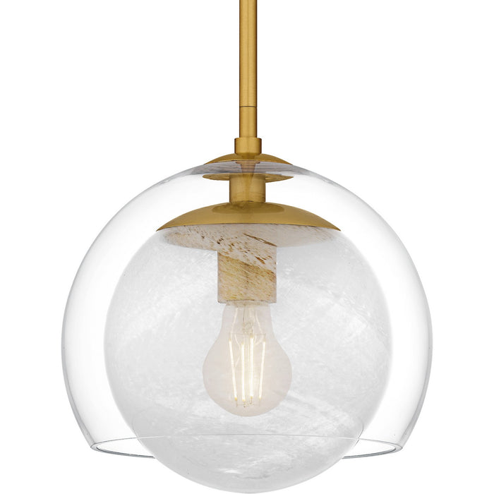 Quoizel QPP6774BRG One Light Mini Pendant, Brushed Gold
