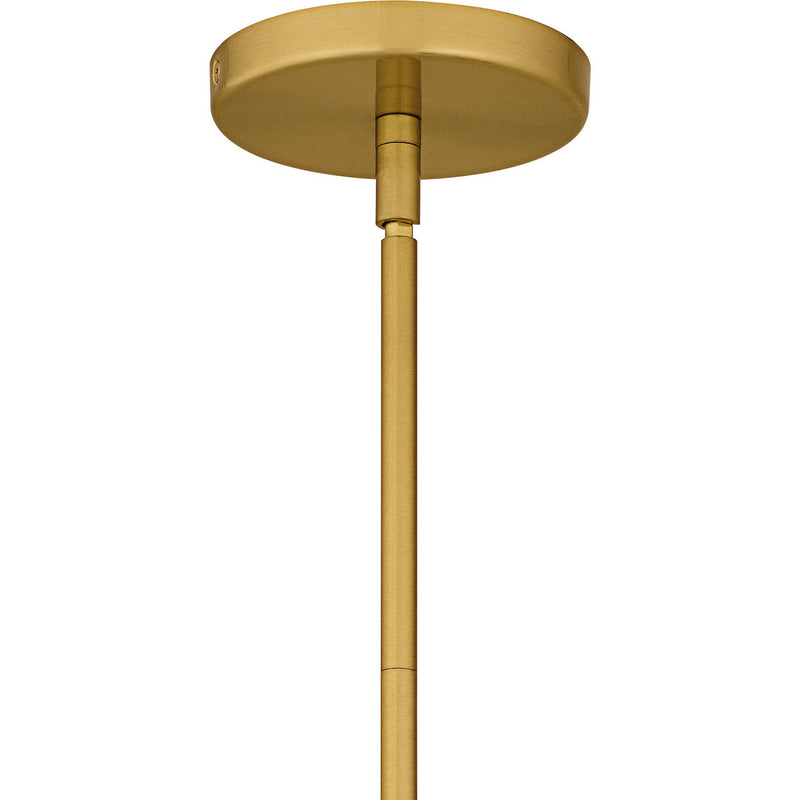 Quoizel QPP6774BRG One Light Mini Pendant, Brushed Gold