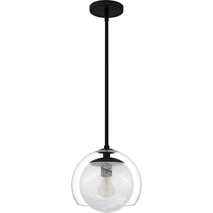 Quoizel QPP6774MBK One Light Mini Pendant, Matte Black