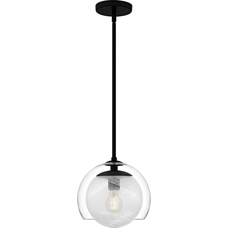 Quoizel QPP6774MBK One Light Mini Pendant, Matte Black