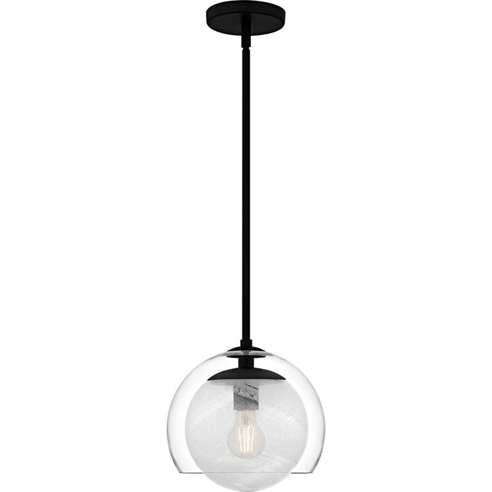 Quoizel QPP6774MBK One Light Mini Pendant, Matte Black