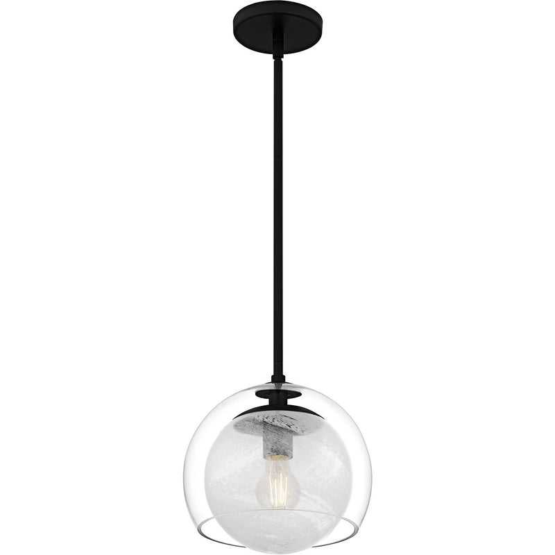 Quoizel QPP6774MBK One Light Mini Pendant, Matte Black