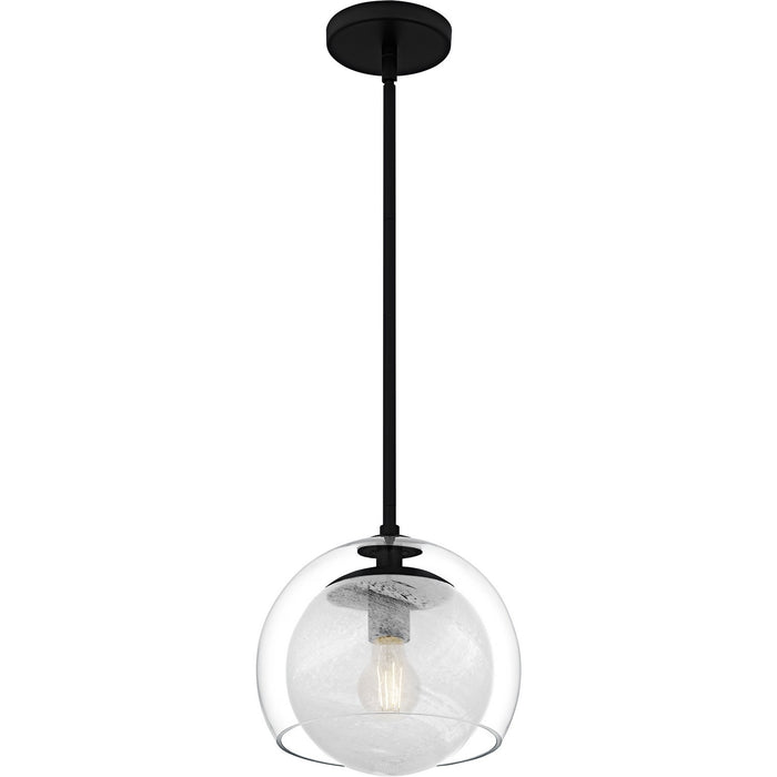 Quoizel QPP6774MBK One Light Mini Pendant, Matte Black