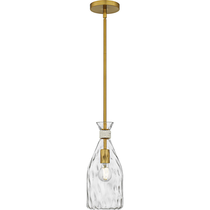 Quoizel QPP6782BRG One Light Mini Pendant, Brushed Gold