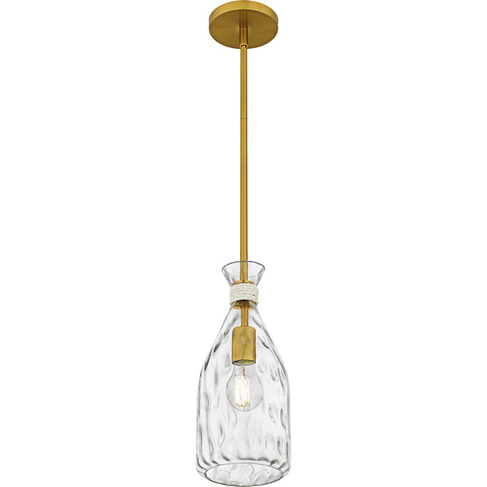 Quoizel QPP6782BRG One Light Mini Pendant, Brushed Gold