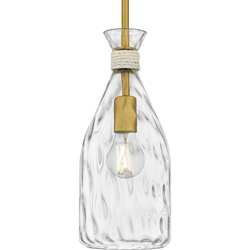Quoizel QPP6782BRG One Light Mini Pendant, Brushed Gold