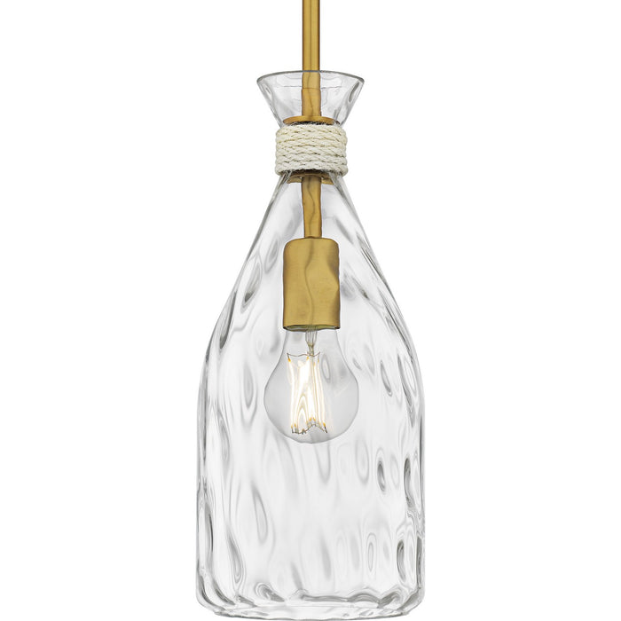Quoizel QPP6782BRG One Light Mini Pendant, Brushed Gold