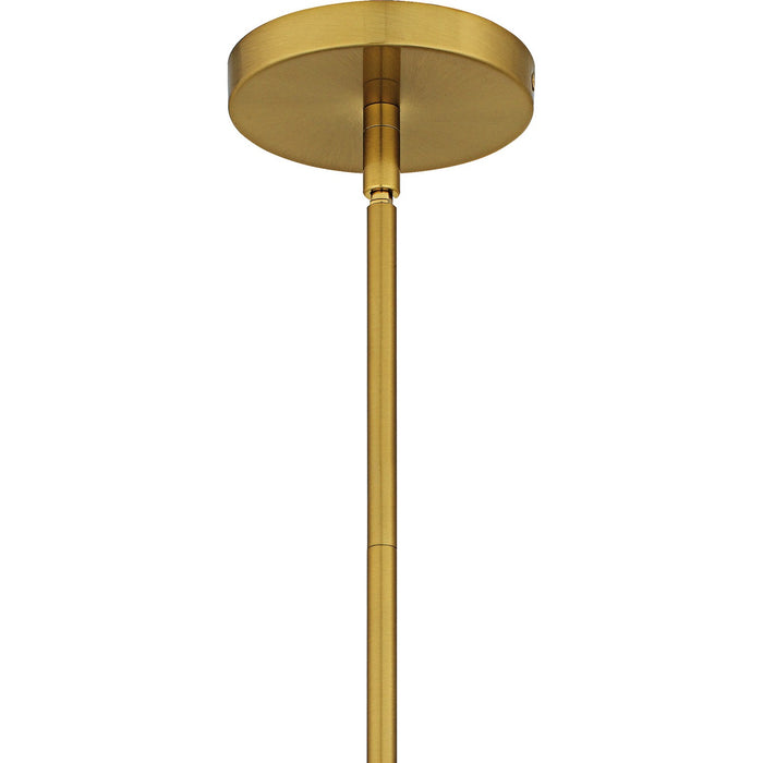 Quoizel QPP6782BRG One Light Mini Pendant, Brushed Gold